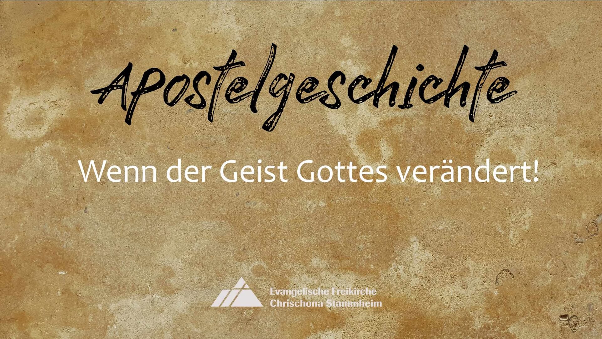 Wenn der Geist Gottes verändert!