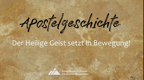 Der heilige Geist setzt in Bewegung